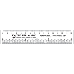 Pelco® Clear Plastic Ruler